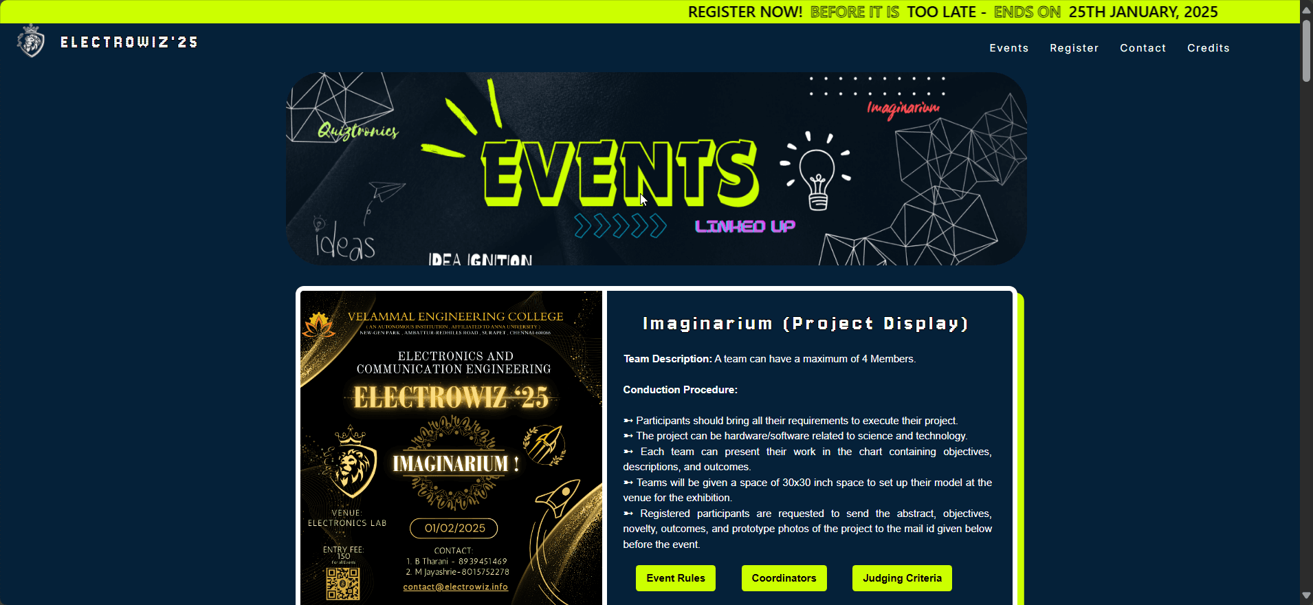 Events Page