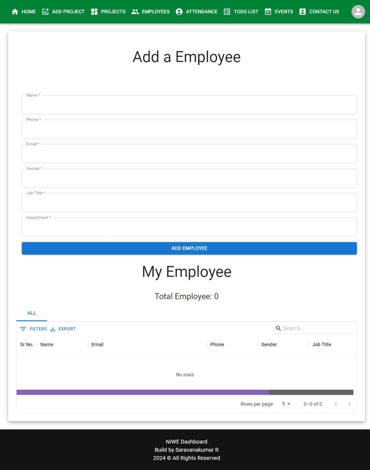 Add/View Employees